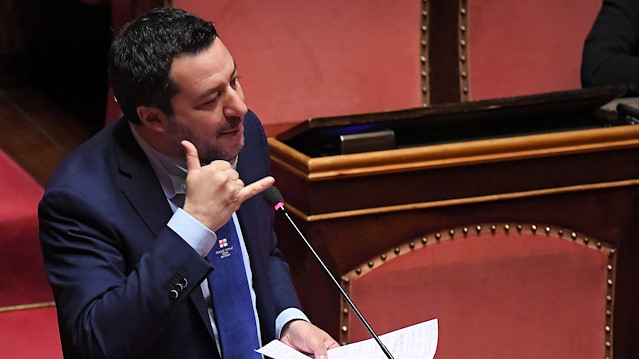  Italy's far-right League party Matteo Salvini