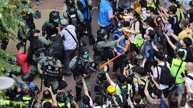Hong Kong'da protestolar yeniden alevlendi