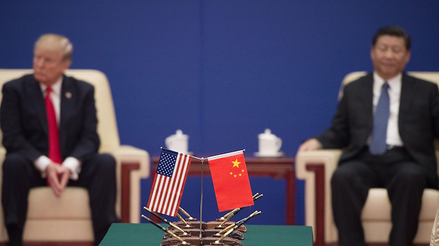 ABD Başkanı Trump ile Çin Devlet Başkanı Şi Cinping. 