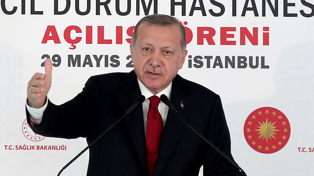 Cumhurbaşkanı Erdoğan Sancaktepe'de salgın hastanesini açtı.