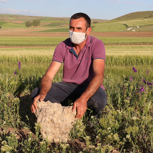 Tarlada buldu: Sahibinden satılık göktaşı