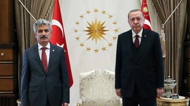 Danıştay Başkanı Zeki Yiğit ve Cumhurbaşkanı Recep Tayyip Erdoğan 