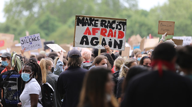 Black Lives Matter demonstration in London

