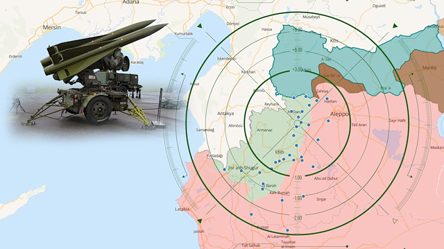 TSK, rejimin yeni saldırılarını engellemek için tüm hazırlıklarını yaptı. Harita: TSKMAP
