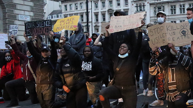 Thousands protest in London for Black Lives Matter

