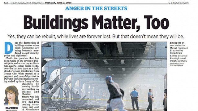 ABD'de "Binalar da Önemli" manşeti atan gazetenin editörü istifa etti.
