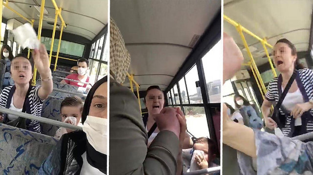 Maske takmayan kadının videosu sosyal medyada tepki toplamıştı. 