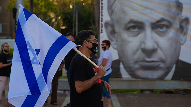 Thousands protest against Israel's annexation plan in Tel Aviv

