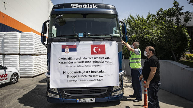 Turkey sends truckload of medical supplies to Serbia