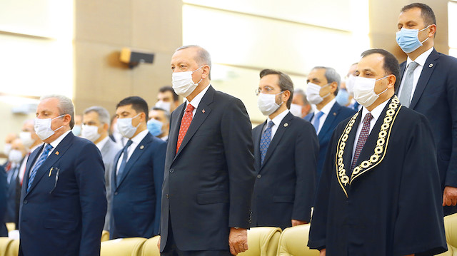 Cumhurbaşkanı Tayyip Erdoğan AYM törenine katıldı.