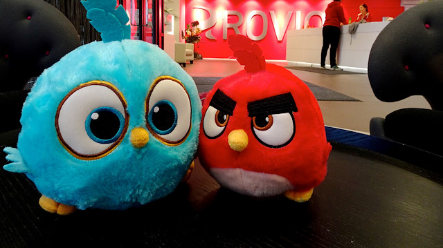 FILE PHOTO: Angry Birds game characters are seen at the Rovio headquarters in Espoo, Finland March 13, 2019. REUTERS/Anne Kauranen/File Photo  