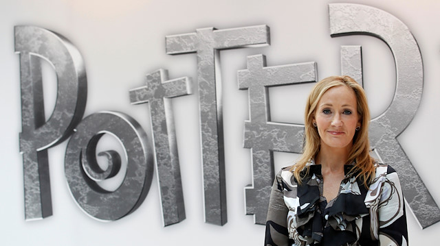  British author JK Rowling, creator of the Harry Potter series of books