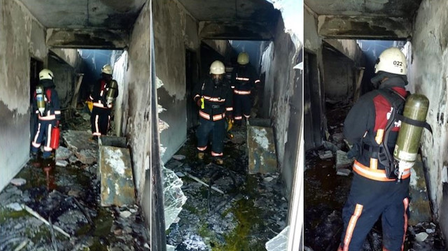 Yangın itfaiye ekiplerince kontrol altına alındı. 