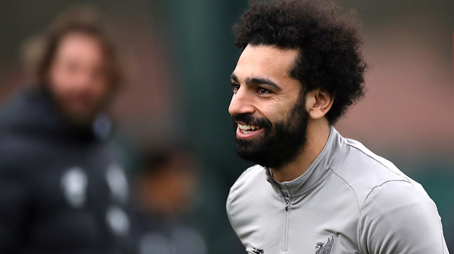 Soccer Football - Champions League - Liverpool Training - Melwood, Liverpool, Britain - March 10, 2020 Liverpool's Mohamed Salah during training Action Images via Reuters/Carl Recine

