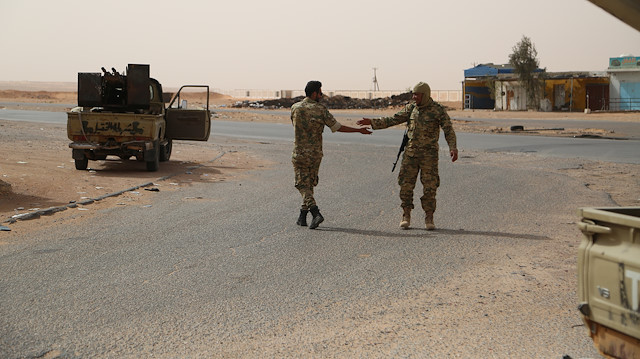 Libya ordusunun hazırlıklarını sürdürdüğü Sirte cephe hattındaki bölgeleri.