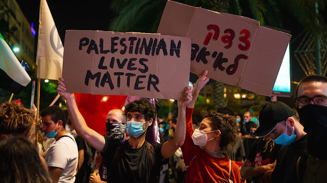 File photo: Thousands protest against Israel's annexation plan in Tel Aviv
