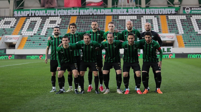 Yeşil-siyahlı ekip 1. Lig'de 5. sırada yer alıyor.