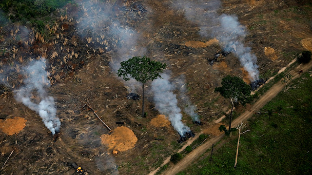 FILE PHOTO: An aerial view shows a deforested plot of the Amazon near Porto Velho, Rondonia State, Brazil, September 17, 2019. 