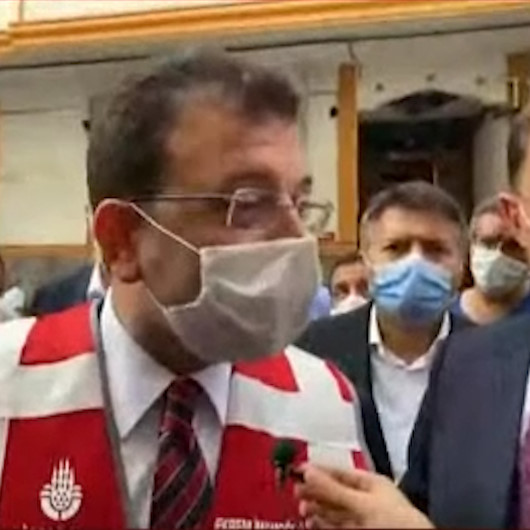 Muhabirin Şiddetli yağışla ilgili önlem aldınız mı sorusu İmamoğlunu sinirlendirdi