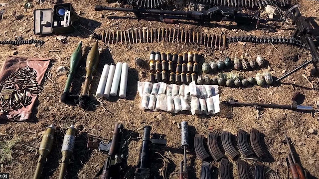 Turkish army seizes large PKK ammunition in N.Iraq