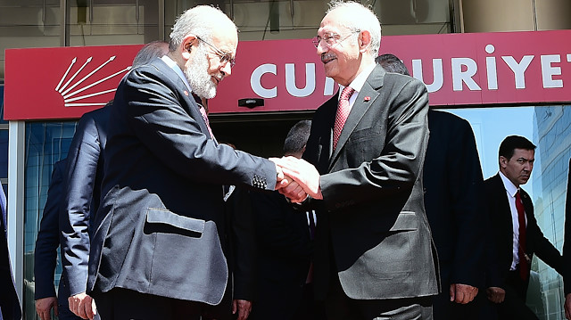 Temel Karamollaoğlu (solda) Kemal Kılıçdaroğlu (sağda). 