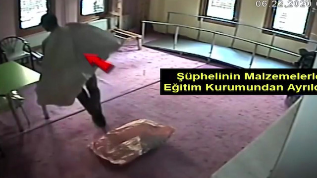 Özel okula girerek hırsızlık yapan kişi yakalandı