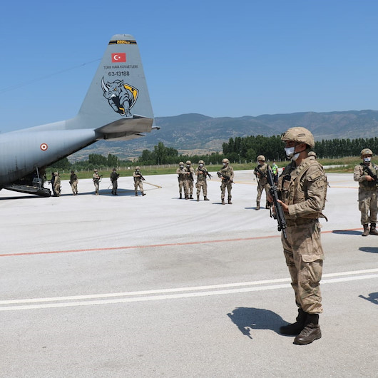 Barış Pınarı Harekatı bölgesinde görev yapan Boralar yurda döndü