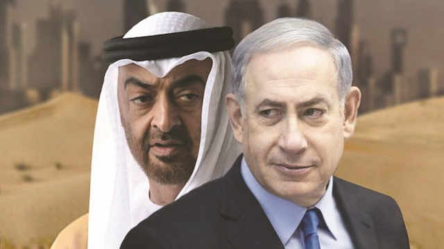 Muhammed bin Zayid ve Binyamin Netanyahu