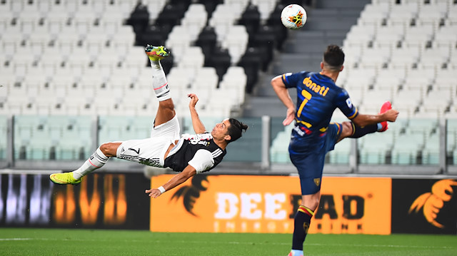 Ronaldo'nun maç içerisindeki gol denemesi.