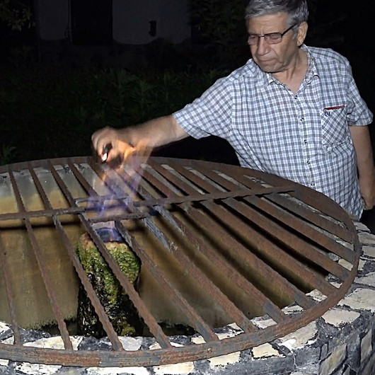 Düzcede yanan su görenleri hayrete düşürüyor
