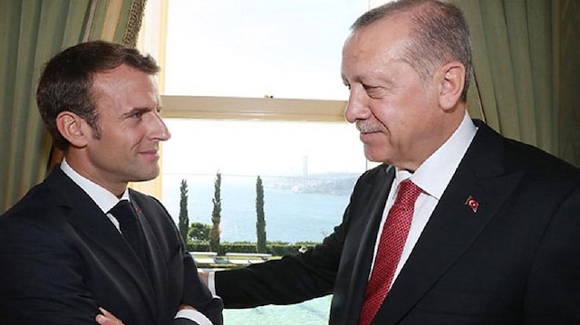 Turkish President Erdoğan and his French counterpart Emmanuel Macron