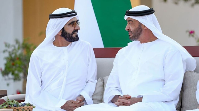 BAE Veliaht Prensi Muhammed bin Zayed ve Dubai Emiri Şeyh El Maktum