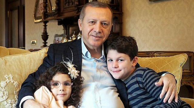 الرئيس التركي يحتفل بحفيده الثامن "حمزة صالح"