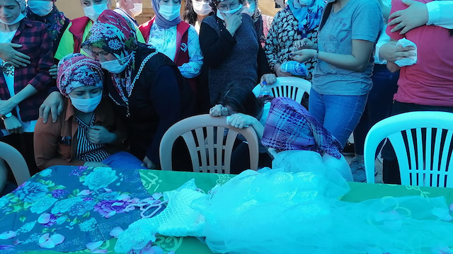 İkra Nur gözyaşları arasında son yolculuğuna uğurlandı
