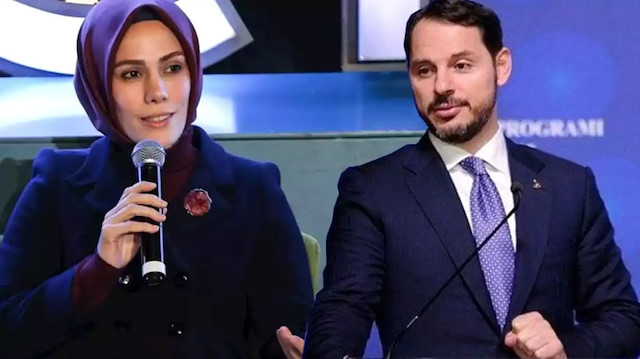 Hazine ve Maliye Bakanı Berat Albayrak ve eşi Esra Albayrak