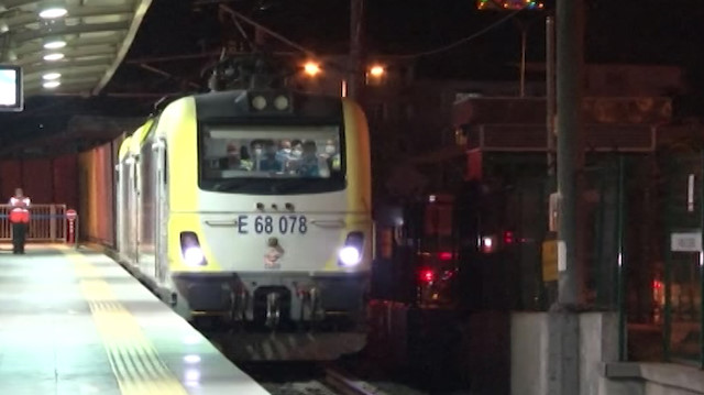 100'üncü yük treni Marmaray'dan, Avrupa'ya geçiş yaptı