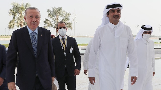 Turkish president arrives in Doha for official visit