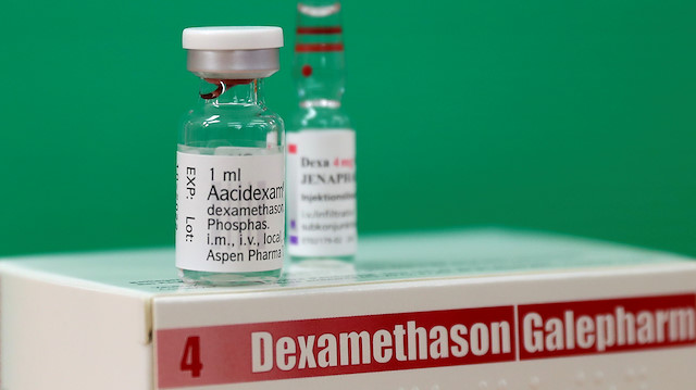 FILE PHOTO: An ampoule of Dexamethasone is seen during the coronavirus disease (COVID-19) outbreak in this picture illustration taken June 17, 2020