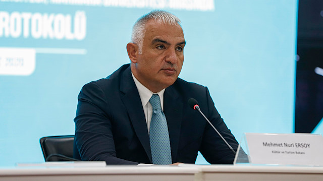 Kültür ve Turizm Bakanı Mehmet Nuri Ersoy açıklama yaptı.