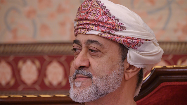 FILE PHOTO: Oman's Sultan Haitham bin Tariq at al-Alam palace in Muscat, Oman February 21, 2020. Andrew Caballero-Reynolds/File Photo

