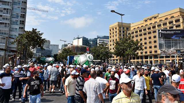 Unemployment and power cuts protest in Lebanon

