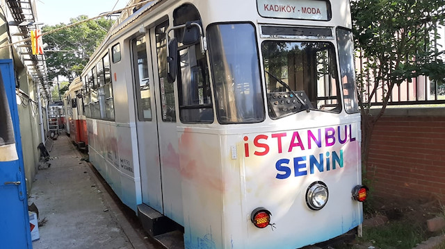 Nostaljik tramvayın yeni hali.