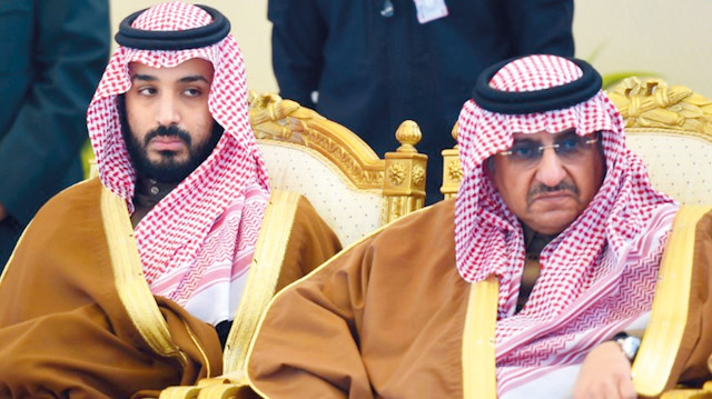 Muhammed bin Selman (sol) - Muhammed bin Nayef (sağ)