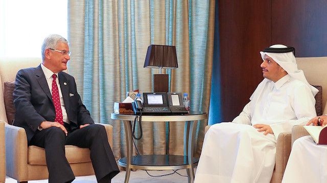 Qatar’s Emir meets UNGA president-elect