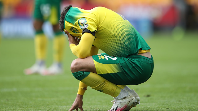 Norwich Cityli futbolcular maçın ardından büyük üzüntü yaşadı.