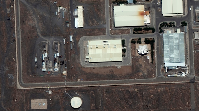 A handout satellite image shows a closeup view of the Natanz nuclear facility in Natanz, Iran June 29, 2020.