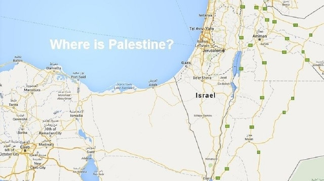 'Filistin nerede?' yazan bu görsel ile imza kampanyası başlatılmıştı.