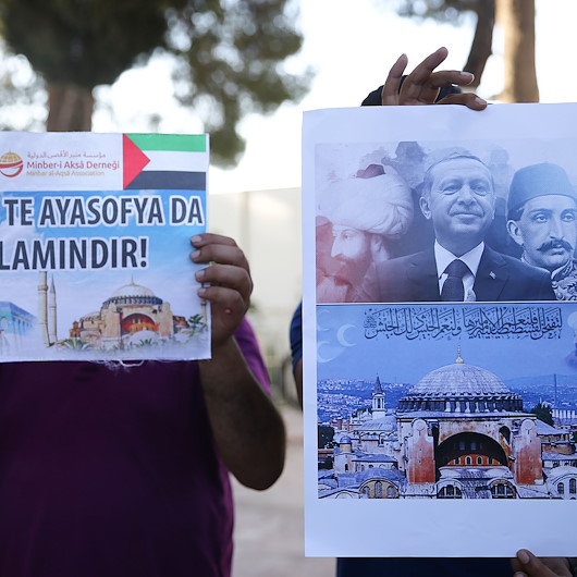 Filistinlilerden Türk Konsolosluğuna Ayasofya ziyareti ...