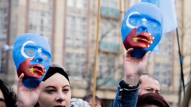 Demonstration in Amsterdam against China’s persecution of Uighurs