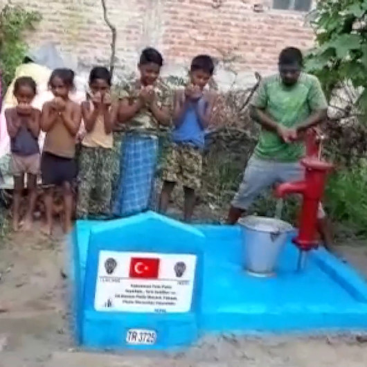 Türk Polis Teşkilatının Nepal’de yaptırdığı su kuyusu dualarla açıldı